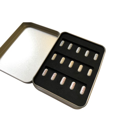 Metallaufbewahrungsbox mit Schaum für Prüfkörper