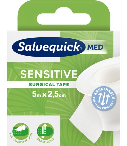 Chirgurgisches Klebeband, atmungsaktiv Cederroth Salvequick Sensitive