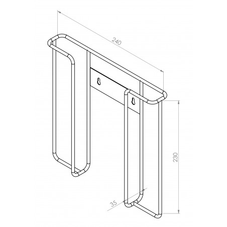 Dokumentenhalter – Stange