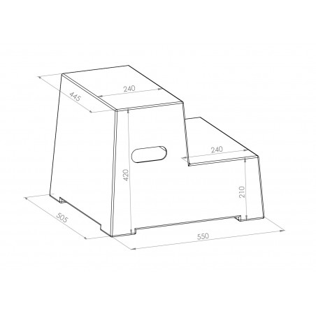 Sicherheits-Tritthocker  - PREMIUM