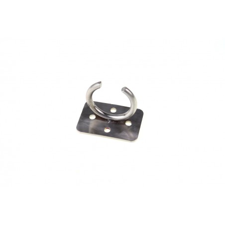 C-Form Halter aus Edelstahl