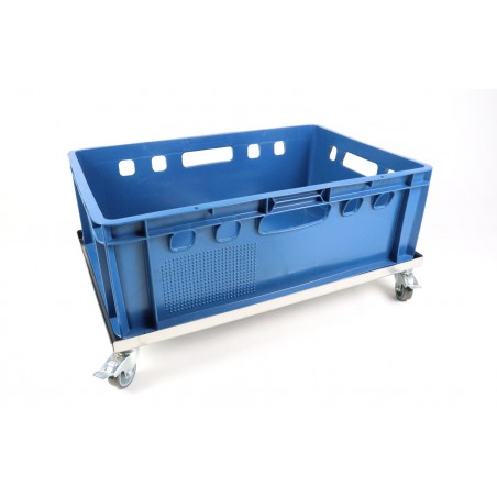 Edelstahlwagen für E2 – Kisten