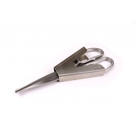 Scherenholster aus Edelstahl (Gürtelhalter)