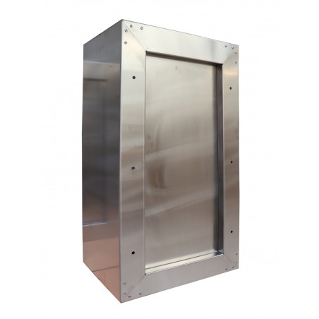 Genieteter Vitrine mit Gitter