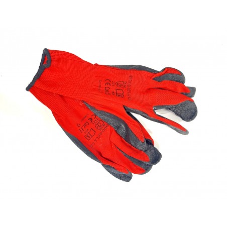 Polyester-Schutzhandschuhe mit Latexbeschichtung L – AUSVERKAUF