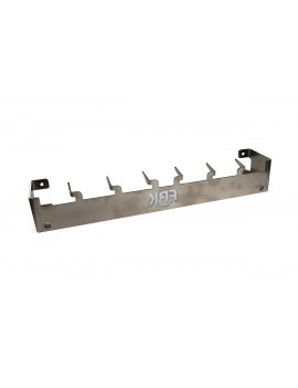 Edelstahl-Wandhakenleiste 580 mm, 6 Haken