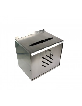 Schräger Spender, abschließbar mit Schlüssel
