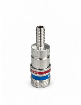 Sicherheits-Schnellkupplung eSafe DN 7,6 für Schlauch Ø 8 mm, gehärteter Stahl