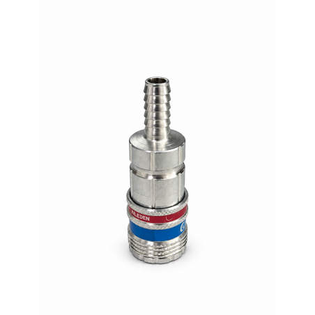 Sicherheits-Schnellkupplung eSafe DN 7,6 für Schlauch Ø 8 mm, gehärteter Stahl