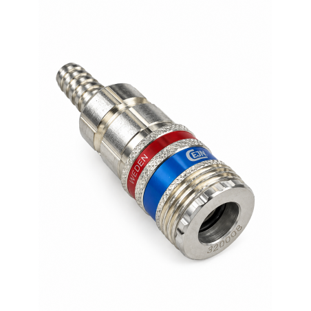 Sicherheits-Schnellkupplung eSafe DN 7,6 für Schlauch Ø 8 mm, gehärteter Stahl