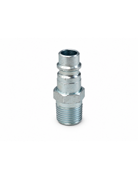 Stecknippel aus Edelstahl, europäischer Standard, Durchfluss 7,2 / 7,4 / 7,6, Außengewinde 1/4"